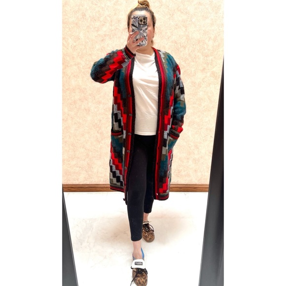 Gucci Geometric Pattern Cardigan In Multicolour - Picture 4 of 11